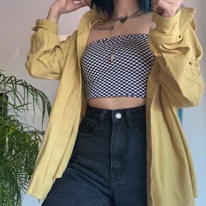 Yellow Buttone Up Shirt Nasty Gal